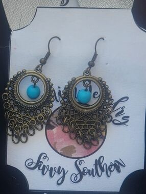 Turquoise Teardrop Earrings — Fashion Jewelry